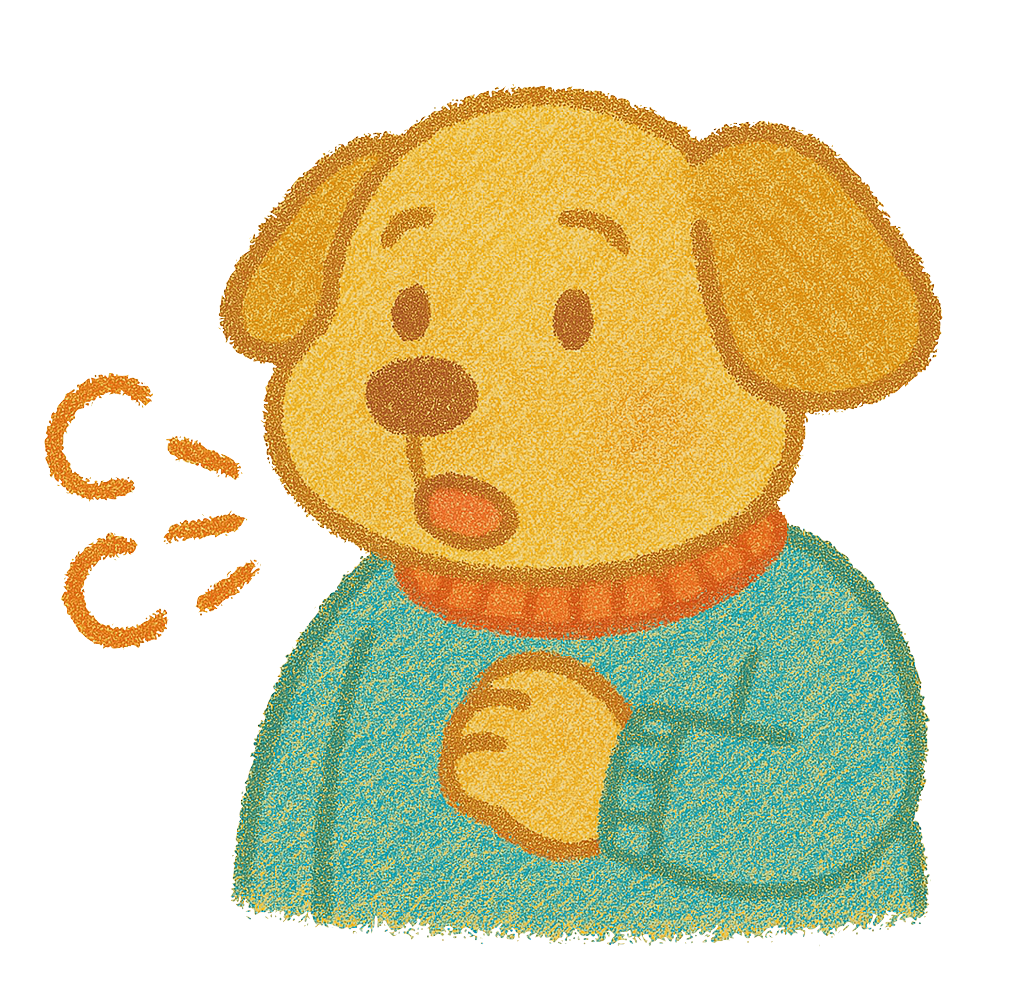 咳する犬